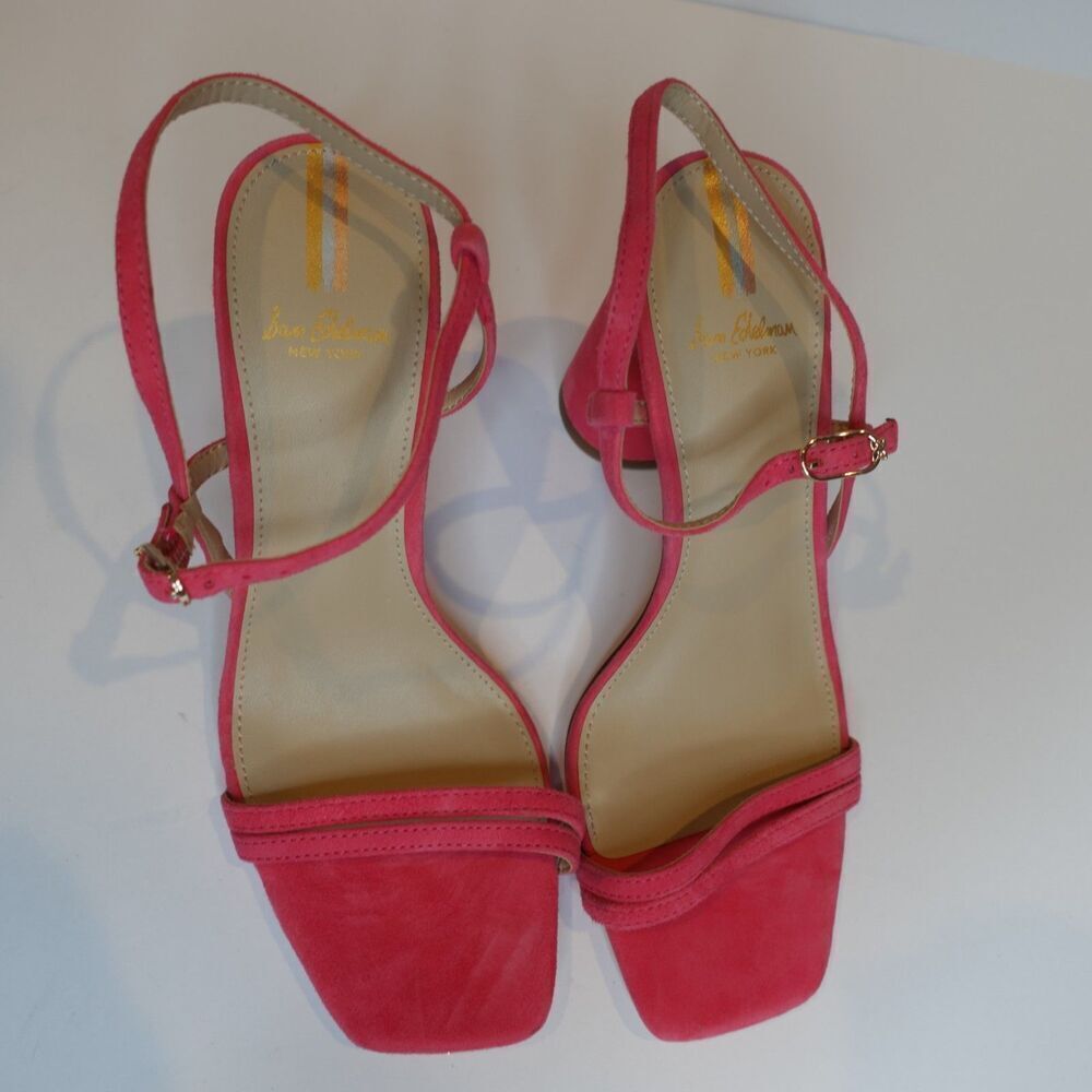 Sam Edelman Pink Kit Slingback Block Heels size 6.5